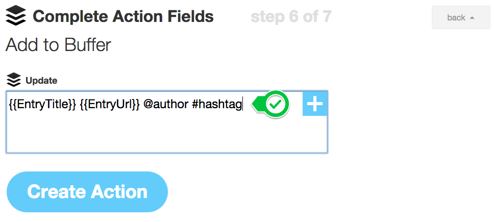 twitter author and hashtag