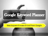 Google Keyword Planner - New Keywor...